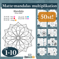 Matte-mandalas 50st (Multiplikationstabellerna 1-10)