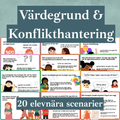 Värdegrund och konflikthantering. 20 samtalskort med elevnära scenarier