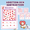 Enkel addition och subtraktion - räkna antalet symboler 5 arbetsblad