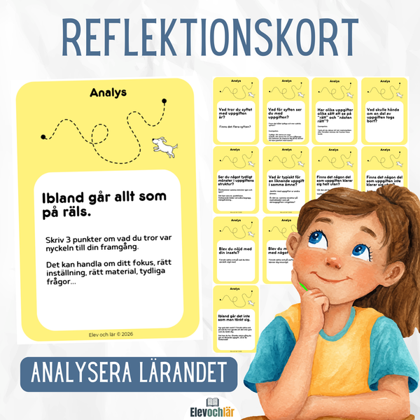 Reflektionskort - analysera det egna lärandet