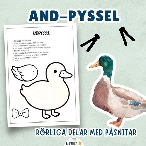 Anden - pyssel med rörliga delar
