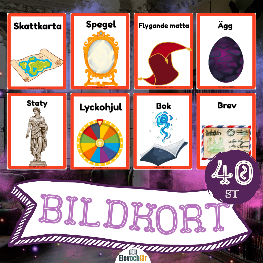 Bildkort Föremål - 40 kort för kreativt skrivande