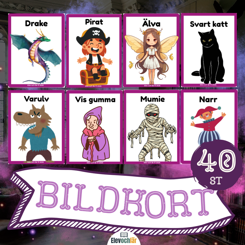 Bildkort Karaktärer - 40 kort för kreativt skrivande