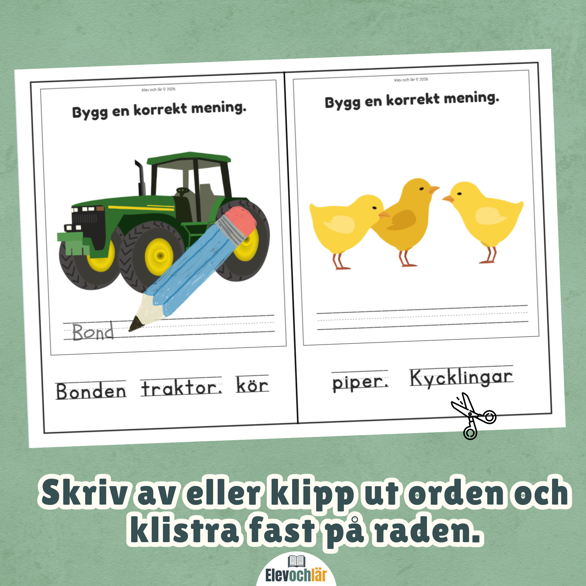 Bygg meningar - Bondgården