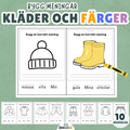 Bygg meningar - Kläder och färger