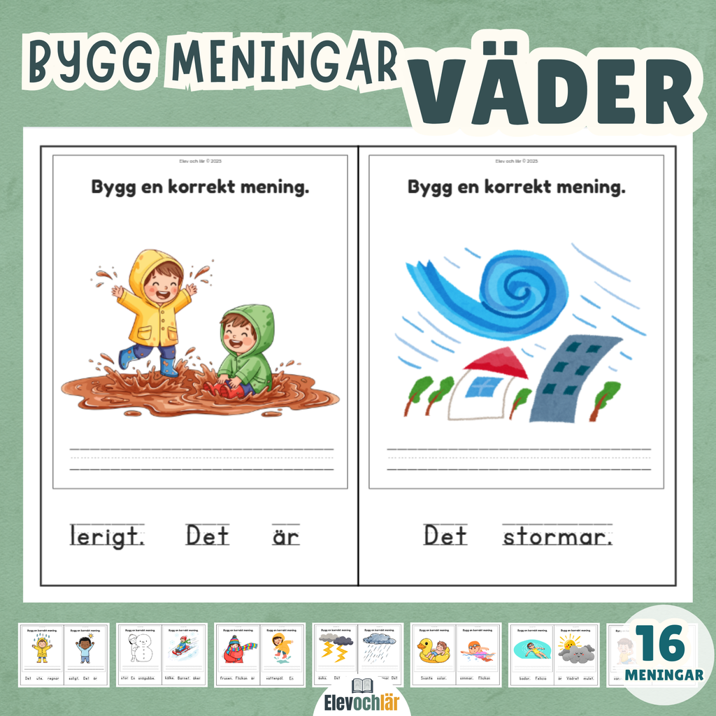 Bygg meningar - väder