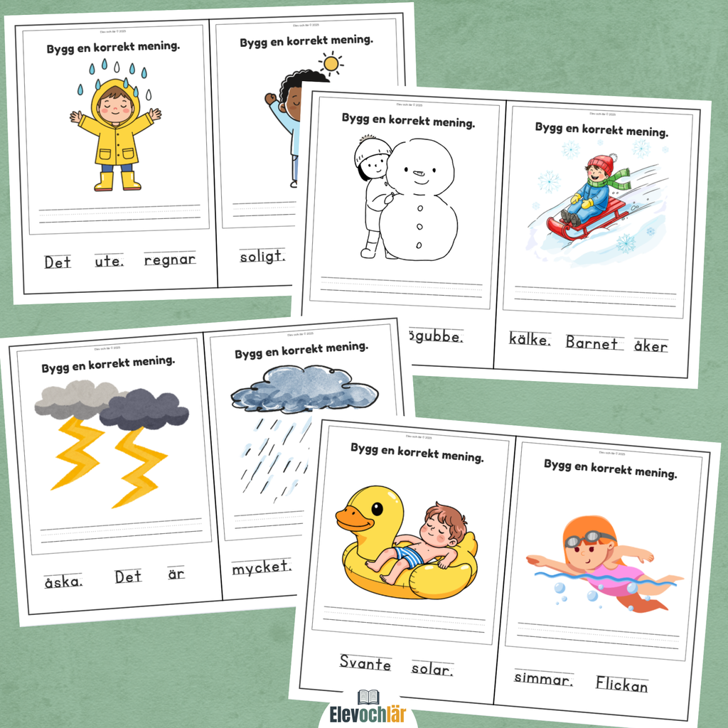 Bygg meningar - väder