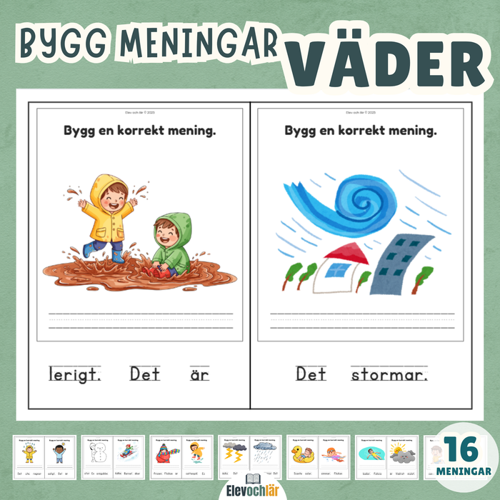 Bygg meningar - väder