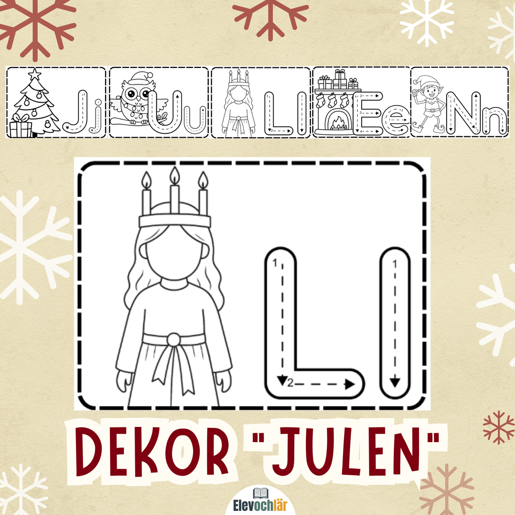 Dekor - spåra JULEN