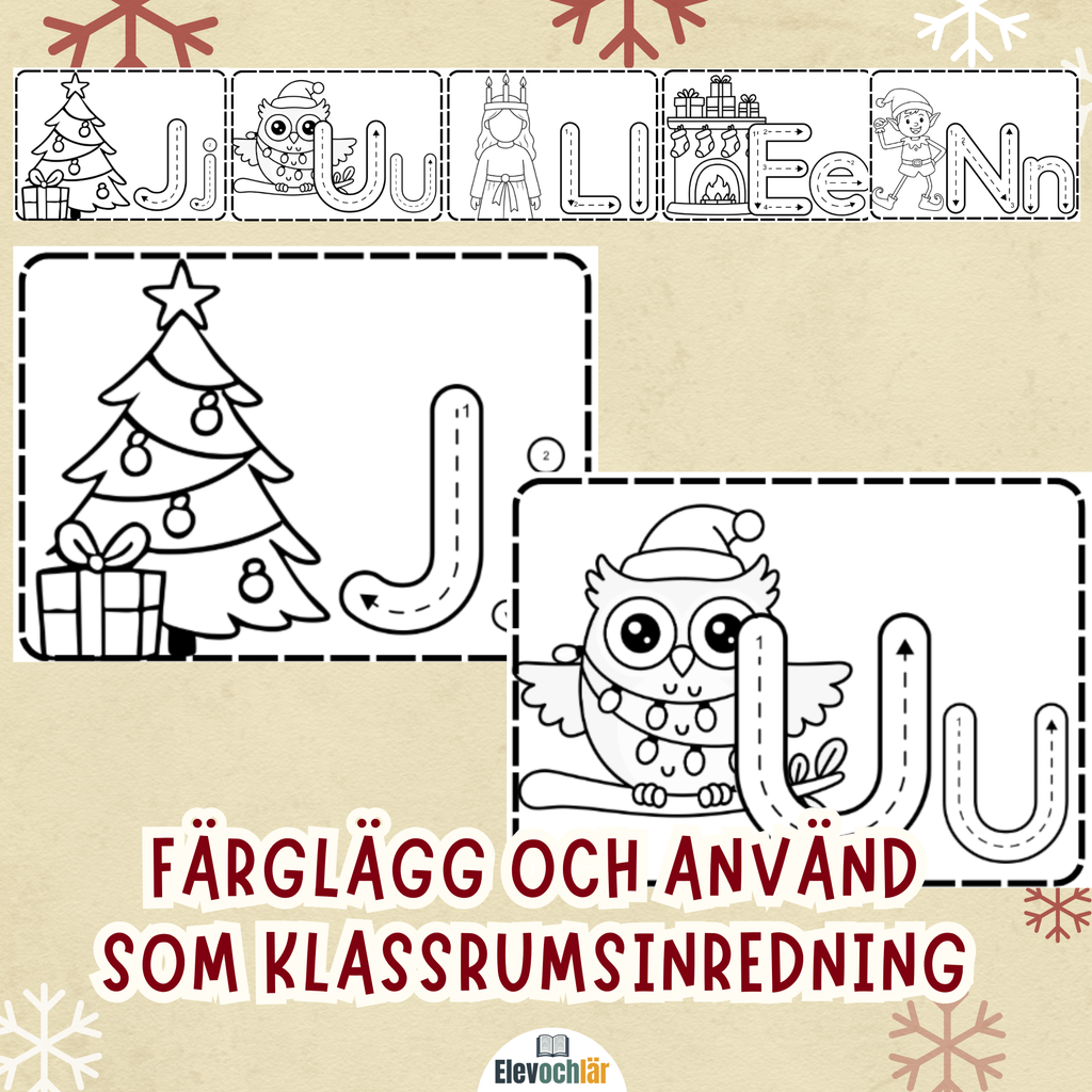 Dekor - spåra JULEN