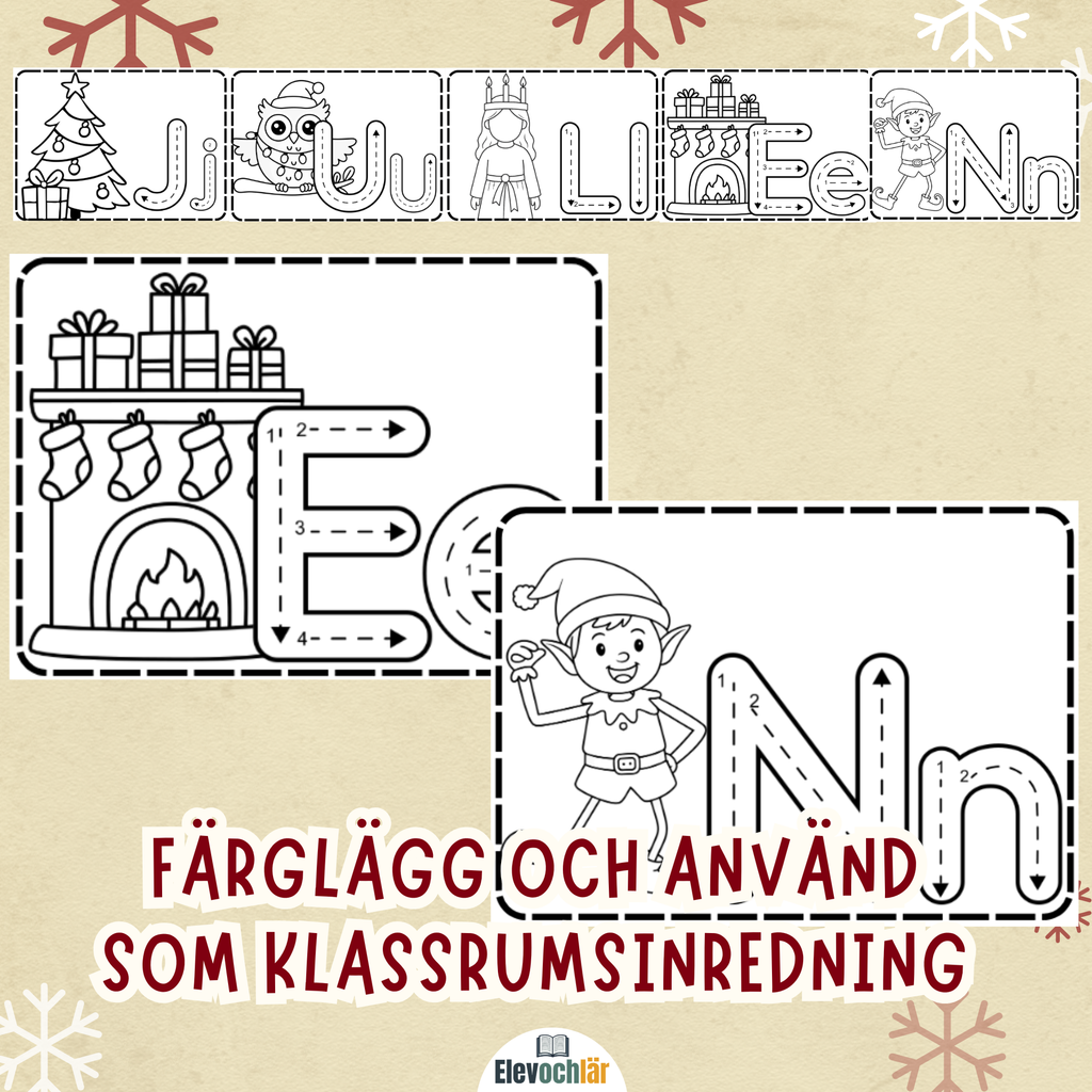 Dekor - spåra JULEN