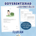 Differentierad läsförståelse - "Fluffan", samma berättelse i fyra olika nivåer