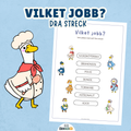 Dra streck mellan ankor och deras yrken
