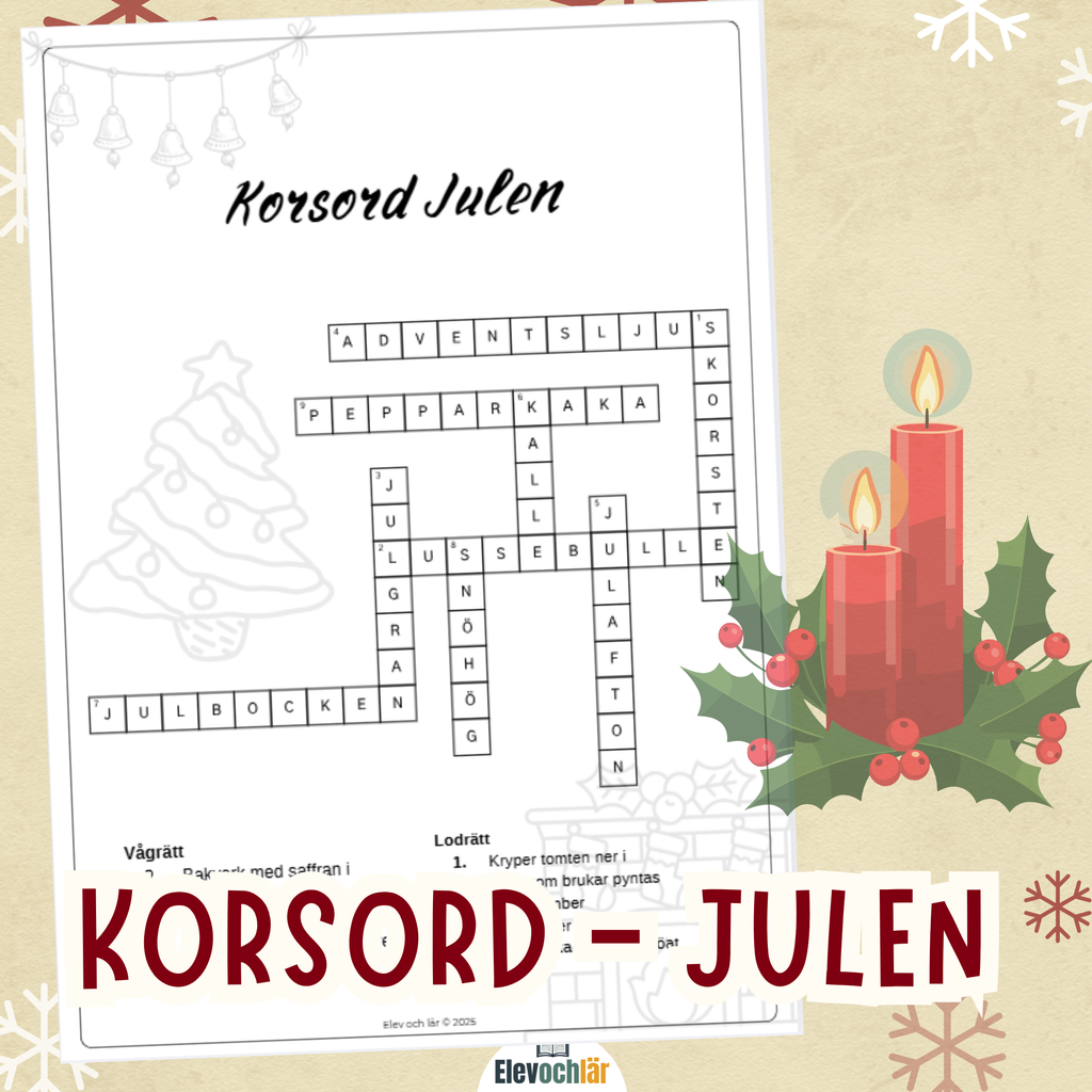 Korsord - julen