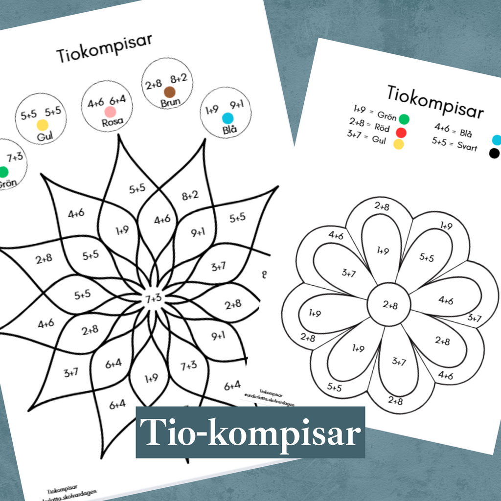 Matte-mandalas börja känna igen tiokompisarna