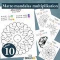 Matte-mandalas 10:ans multiplikationstabell