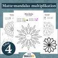 Matte-mandalas 4:ans multiplikationstabell