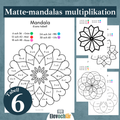 Matte-mandalas 6:ans multiplikationstabell