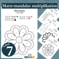 Matte-mandalas 7:ans multiplikationstabell