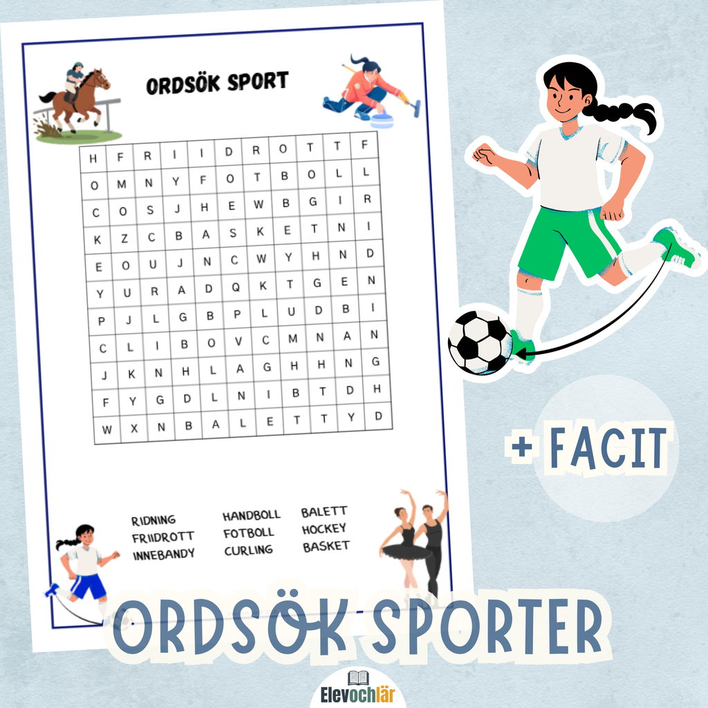 Ordsök sporter + facit