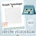 Ordsök veckodagar + facit
