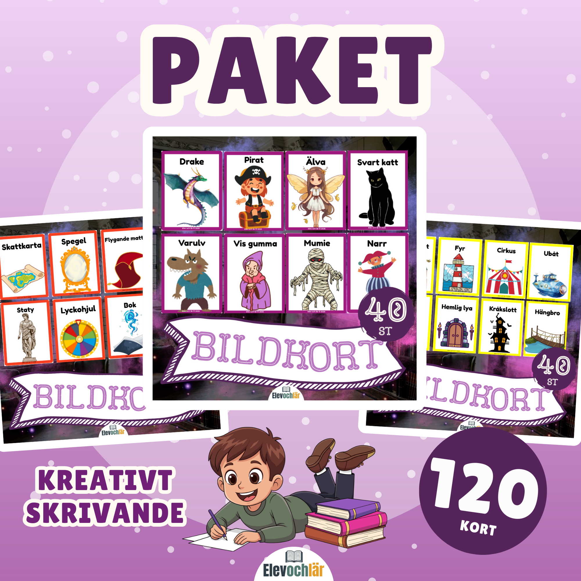 Paket Bildkort kreativt skrivande (värde 120kr)