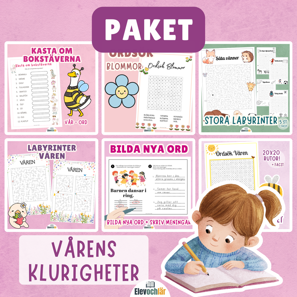PAKET: Vårens klurigheter (värde 103kr!)
