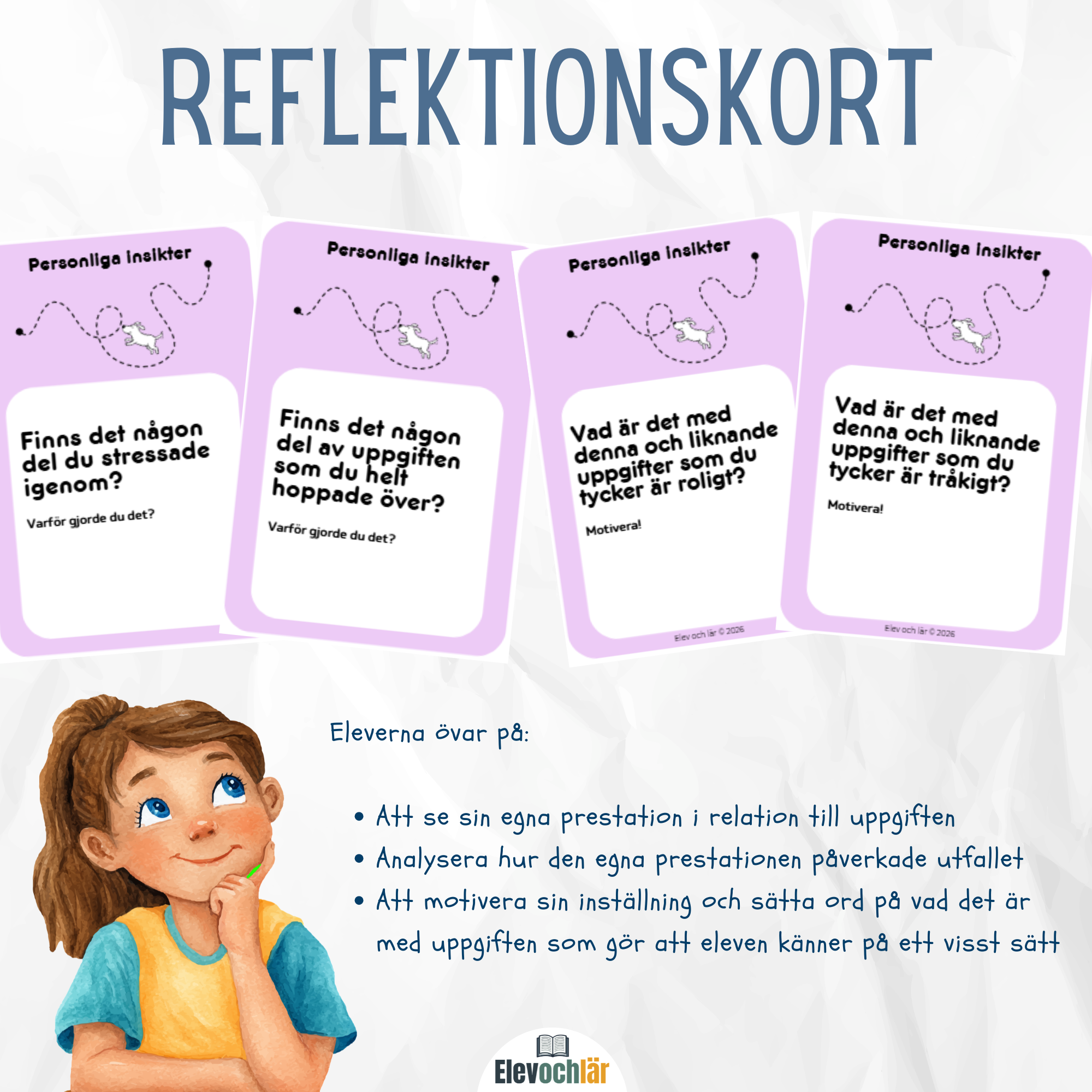 PAKET: Reflektionskort 60 stycken