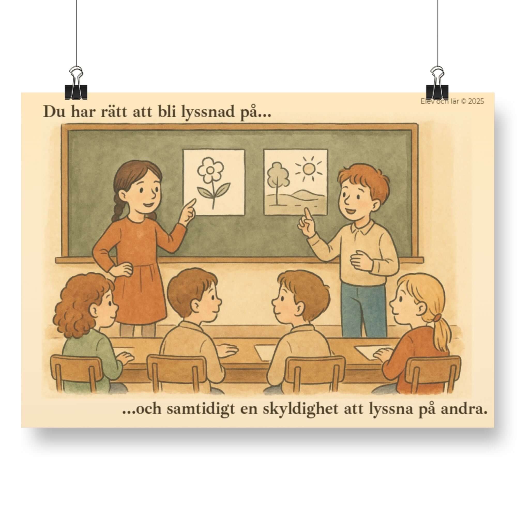 Poster - rätt att bli lyssnad på