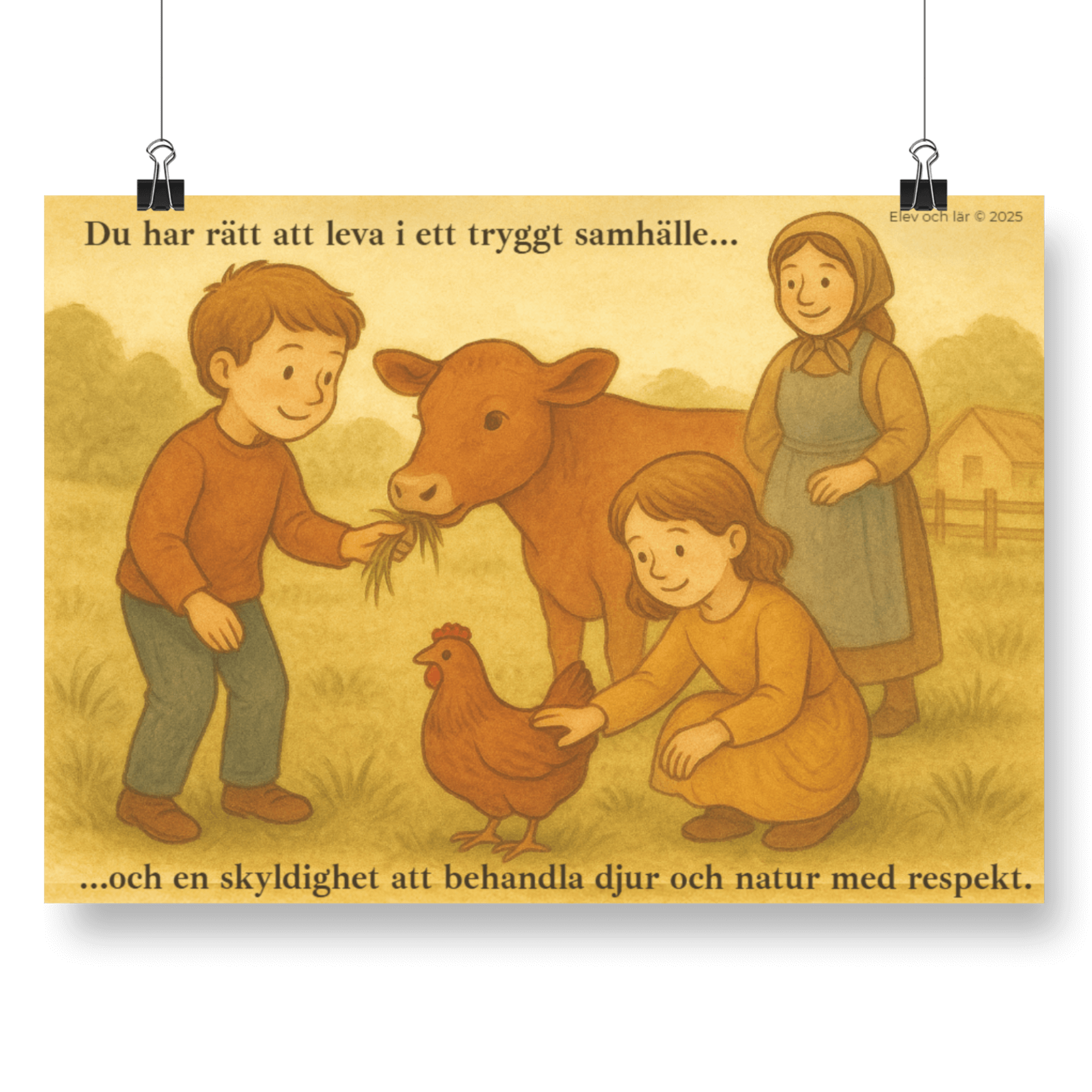 Poster - Rätt att leva i ett tryggt samhälle