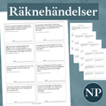 Räknehändelser 5 sidor - inför Nationella Proven