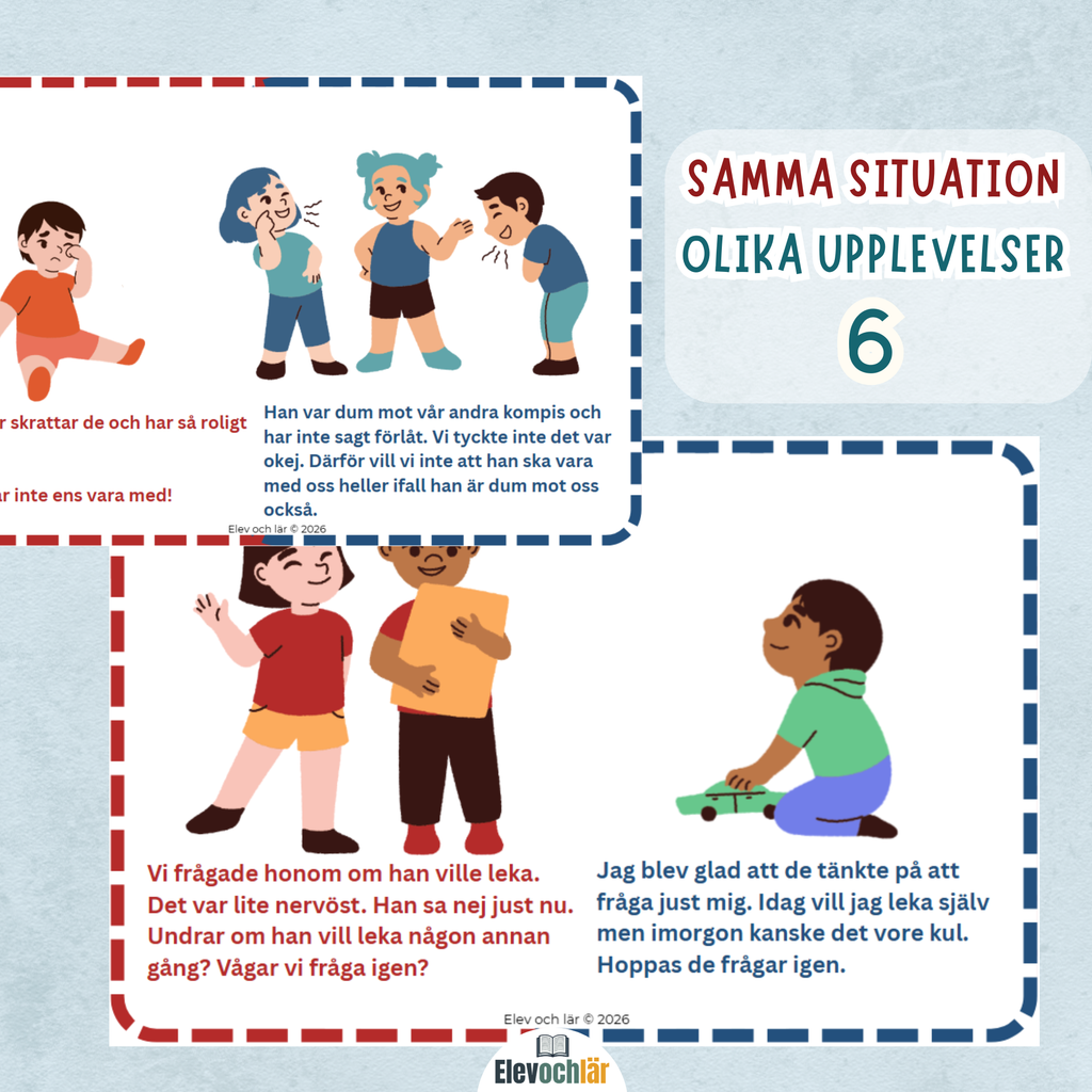 Att vara med andra. Samma situation - olika upplevelser. Del 6