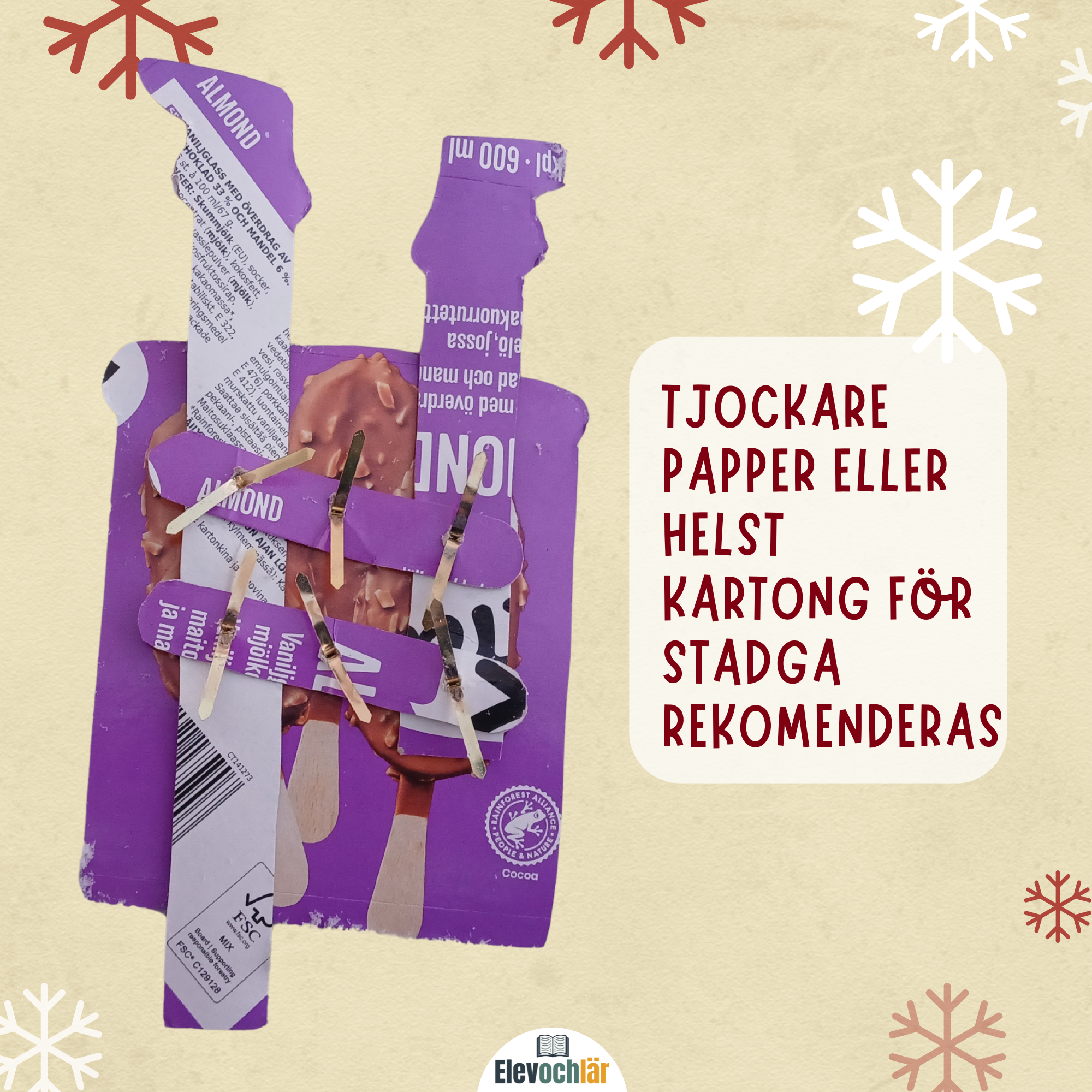 Sparkande tomte! Pyssel med enkla mekanismer