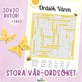 Stort Vår-Ordsök! 20x20 rutor + facit