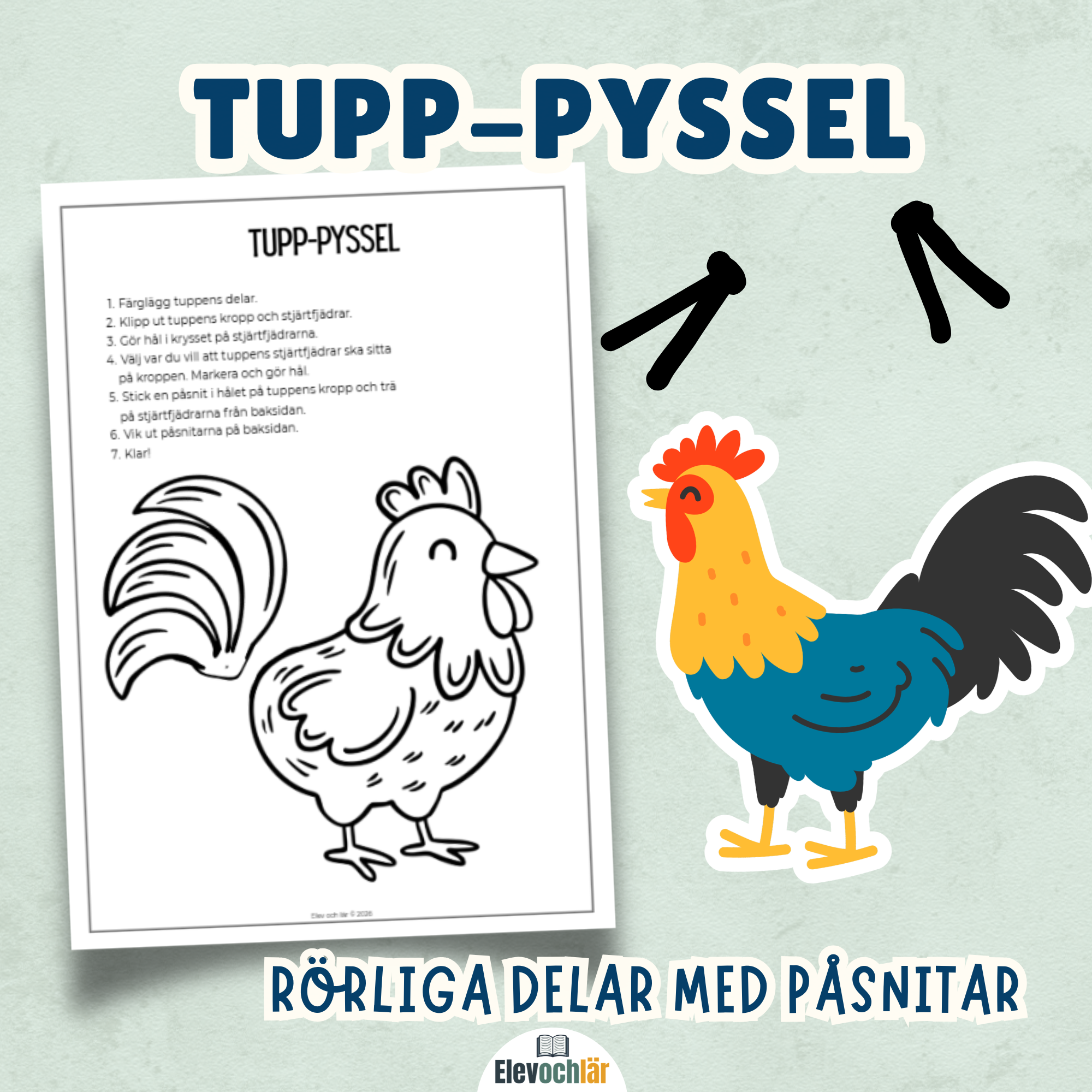 Tuppen - pyssel med rörliga delar