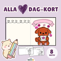 Vik-kort Alla hjärtans dag! Pyssla egna söta brev