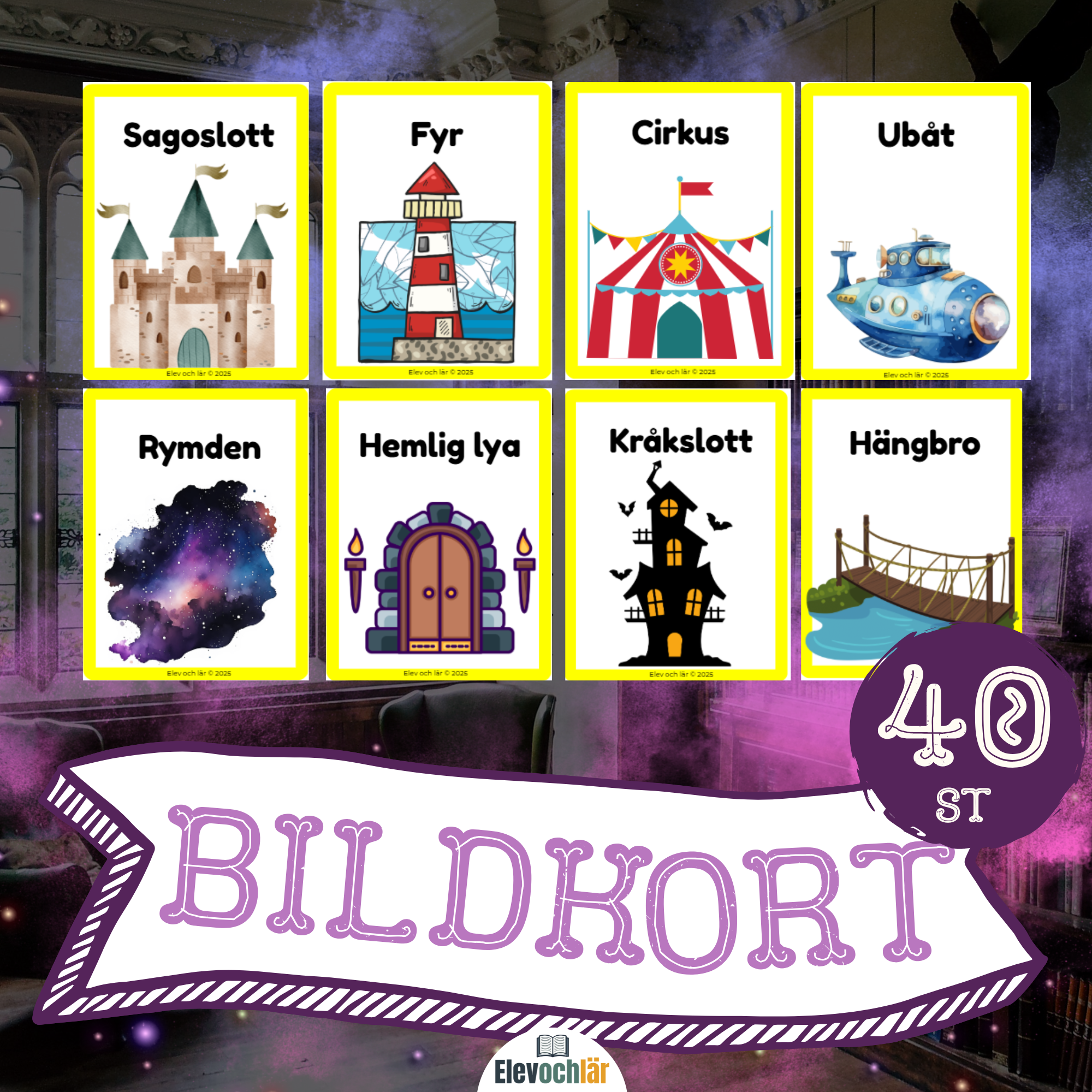 Bildkort Platser - 40 kort för kreativt skrivande