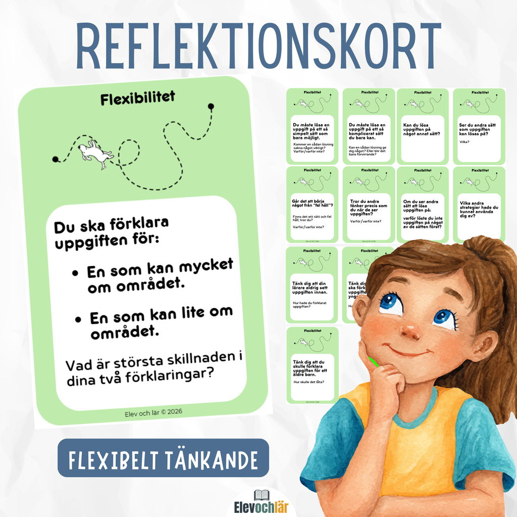 Reflektionskort - flexibelt tänkande