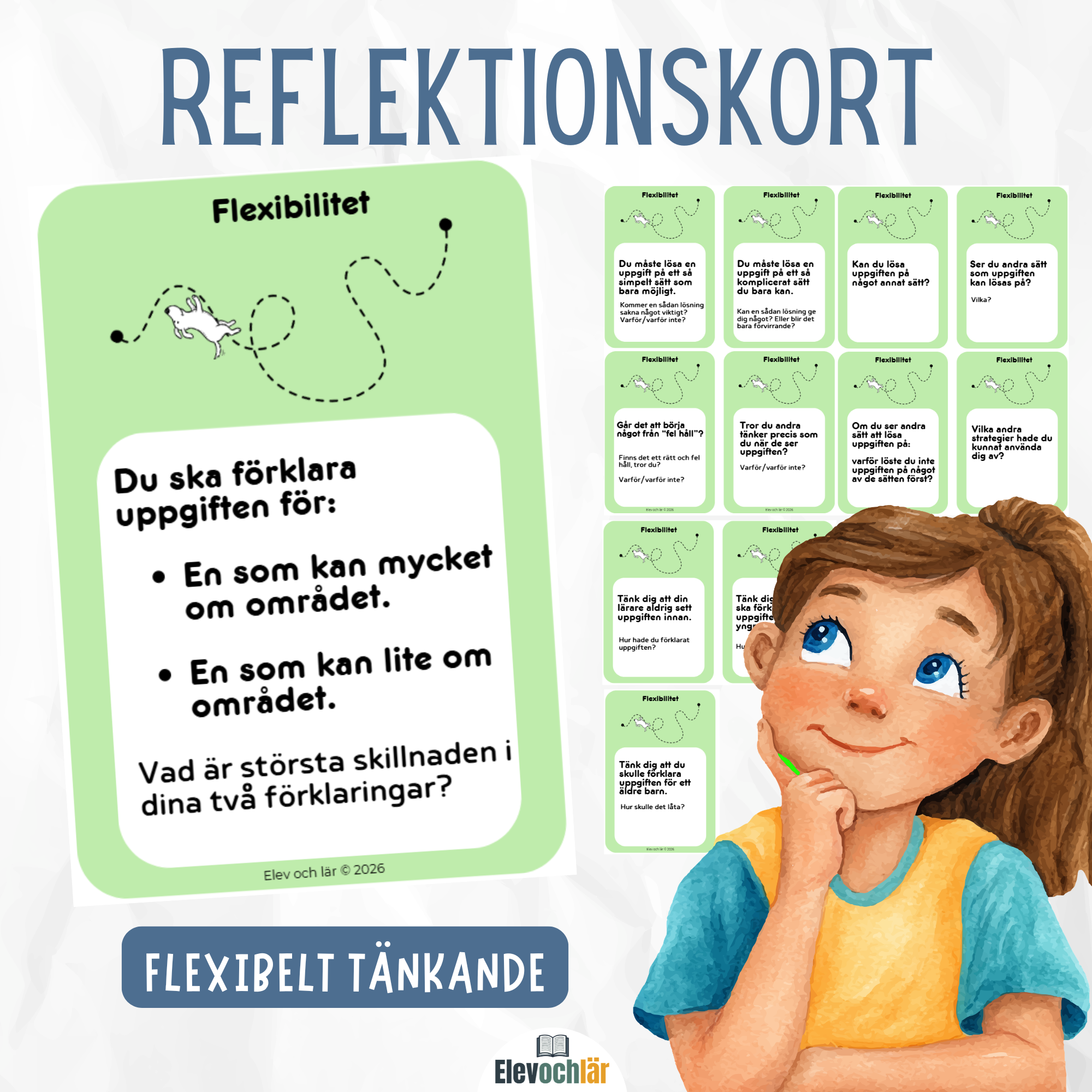 Reflektionskort - flexibelt tänkande