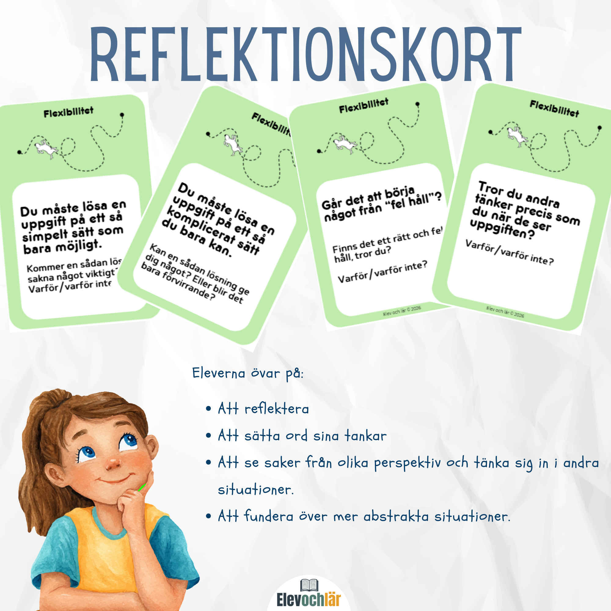 PAKET: Reflektionskort 60 stycken