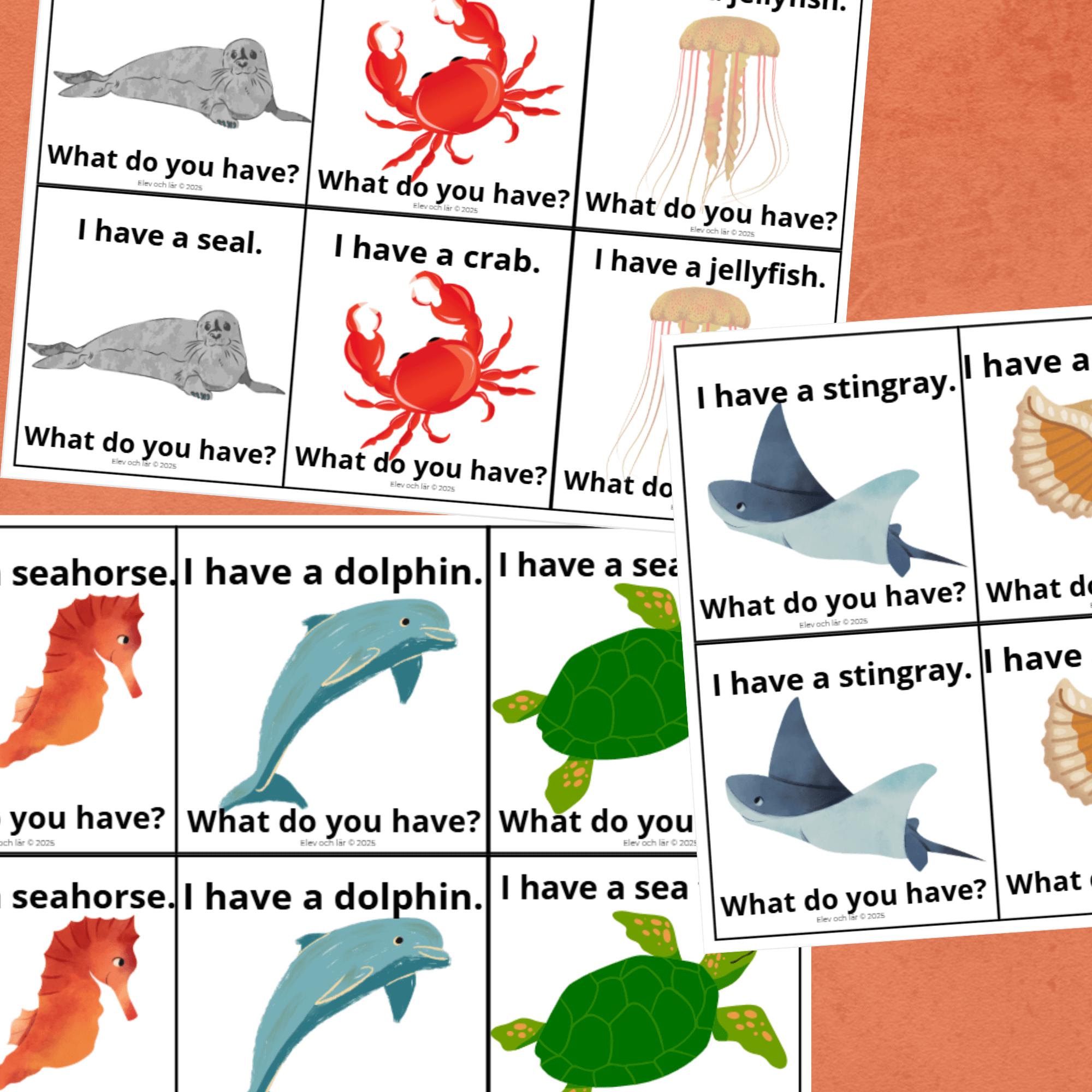 I have a... What do you have? Sea animals and creatures