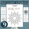 Matte-mandalas 9:ans multiplikationstabell