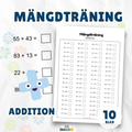 Mängdträning addition
