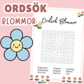 Ordsök blommor + facit