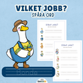 Vilket jobb? Spåra ord och forma bokstäverna själv - 2 arbetsblad