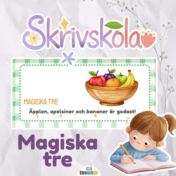 Skrivskola MAGISKA TRE - tre tydliga exempel på skrivstrategier