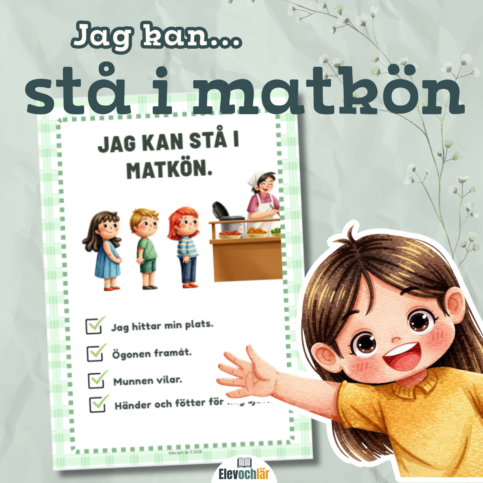 JAG KAN! stå i matkön