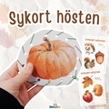 Sykort med hösttema. Ha syslöjd i klassrummet