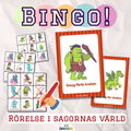 Rörelse-BINGO! I sagornas värld.